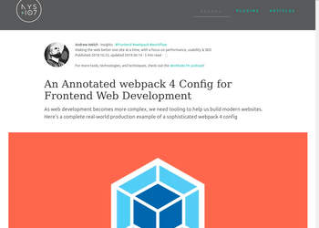 Screenshot von https://nystudio107.com/blog/an-annotated-webpack-4-config-for-frontend-web-development