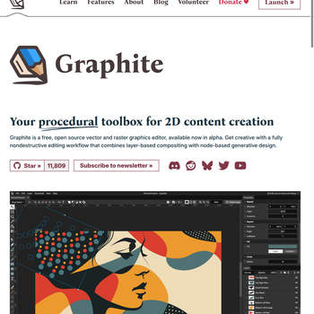Screenshot von https://graphite.rs/