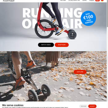 Screenshot von https://halfbikes.com/