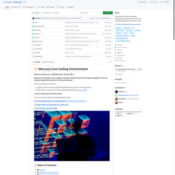 Screenshot von https://github.com/tmhglnd/mercury