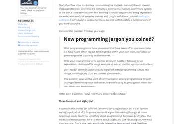 Screenshot von https://blog.codinghorror.com/new-programming-jargon/