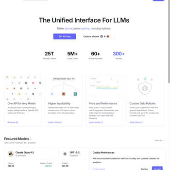 Screenshot von https://openrouter.ai
