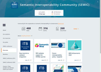Screenshot von https://joinup.ec.europa.eu/collection/semantic-interoperability-community-semic