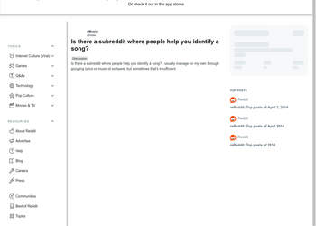 Screenshot von https://www.reddit.com/r/Music/comments/224iog/is_there_a_subreddit_where_people_help_you/