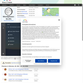 Screenshot von https://www.timeanddate.de/astronomie/nachthimmel/