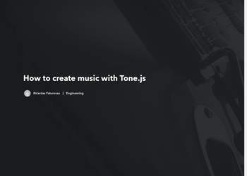 Screenshot von https://www.devbridge.com/articles/tonejs-coding-music-production-guide/